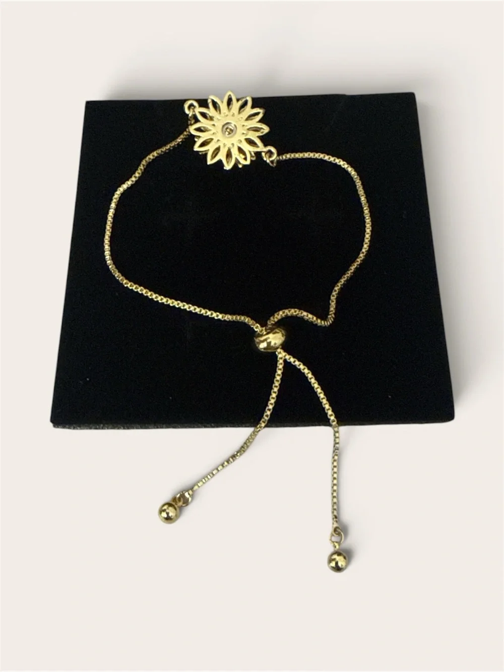 Gold Sunflower Bracelet
